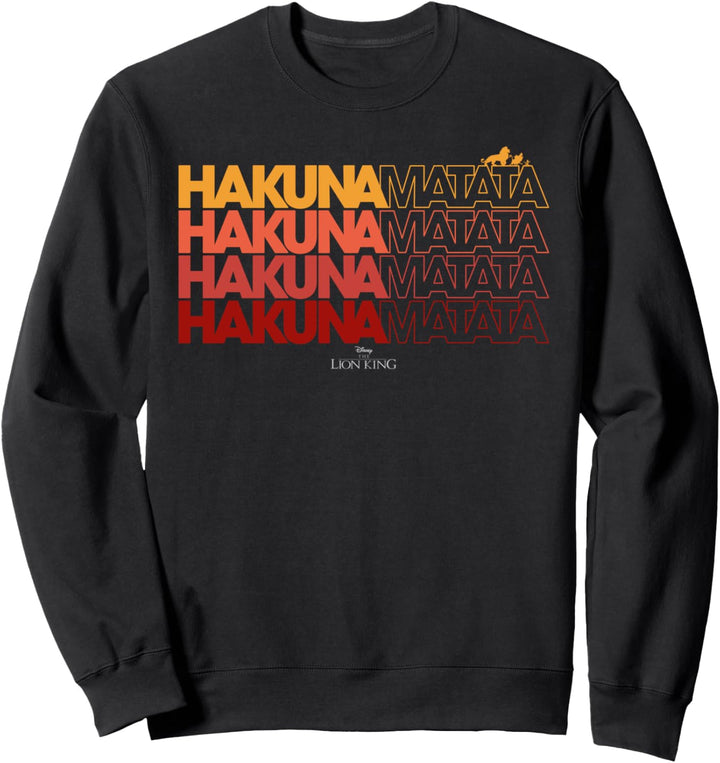 Disney The Lion King Hakuna Matata Word Stack Sweatshirt