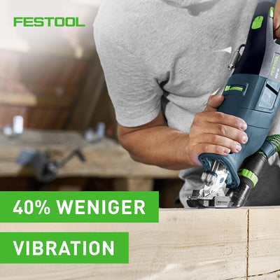 Festool Akku-Säbelsäge RSC 18 EB-Basic (mit Absaugvorrichtung, Säbelsägeblatt WOOD UNIVERSA), im Sys