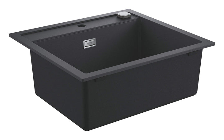 GROHE K700 | Kompositspüle | granit schwarz | 31651AP0 K700 Granit Schwarz 56 x 51 cm Kompositspüle,