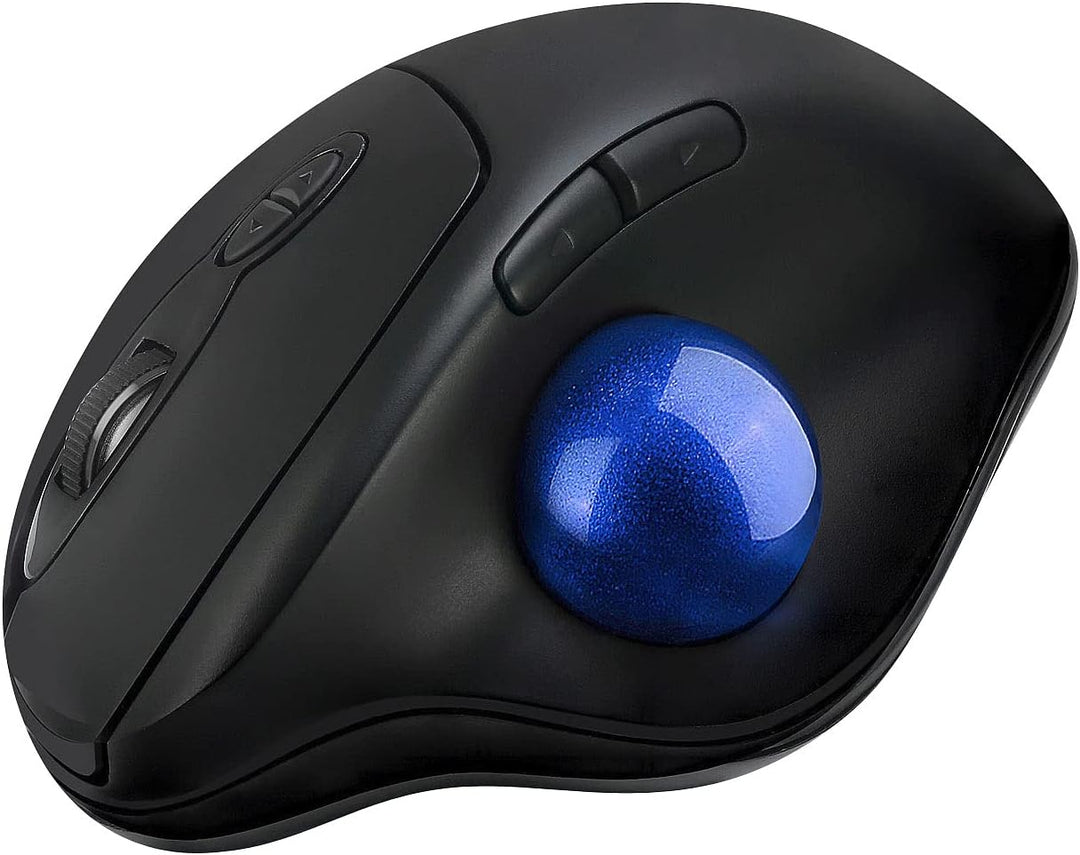 Mod-It Trackball Mouse: Kabellose Trackball-Maus mit Bluetooth, 7 Tasten, Scrollrad, 1.600 DPI (Mult