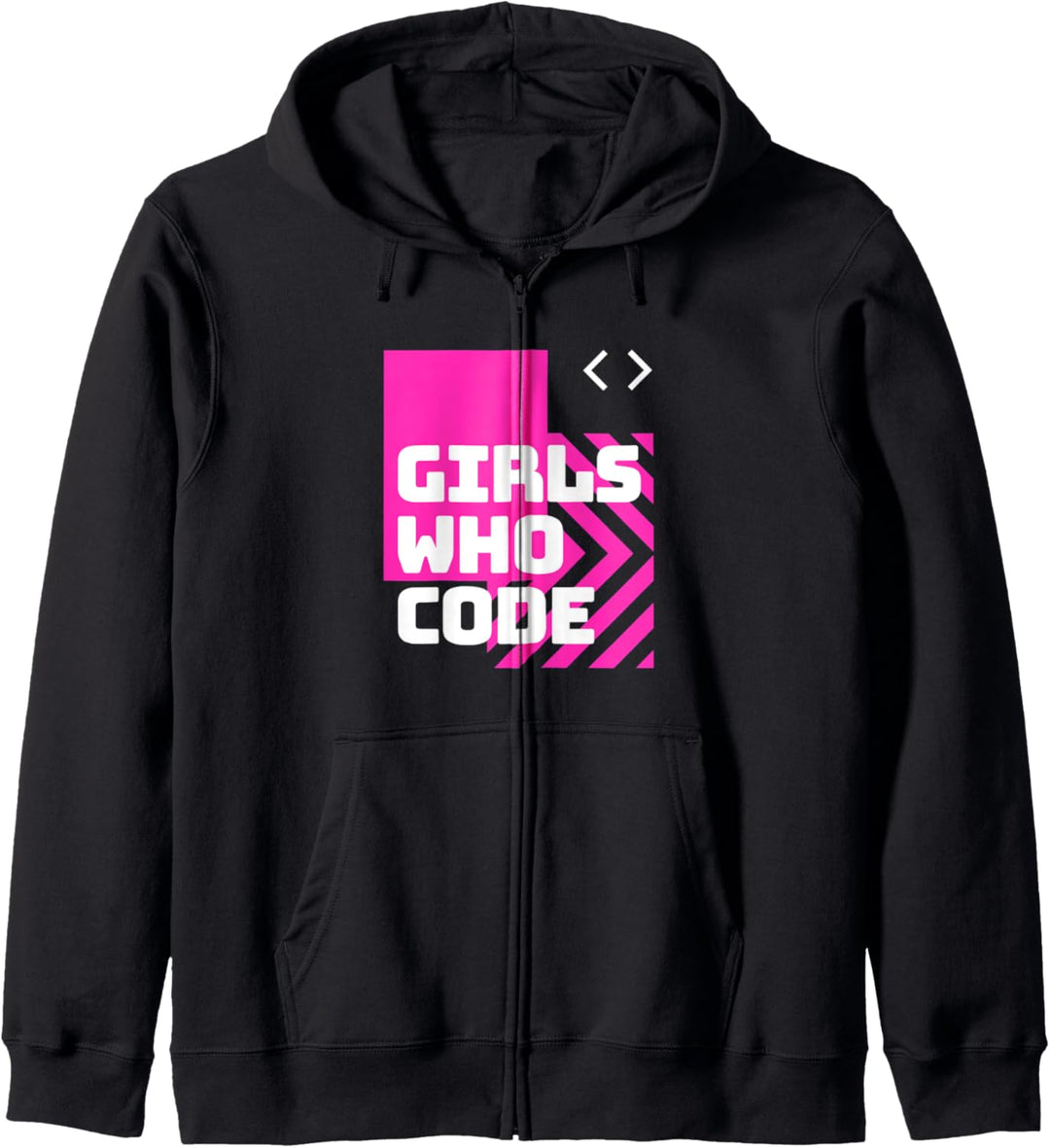 Girl Who Code Code Like A Girl Women Programmer Kapuzenjacke