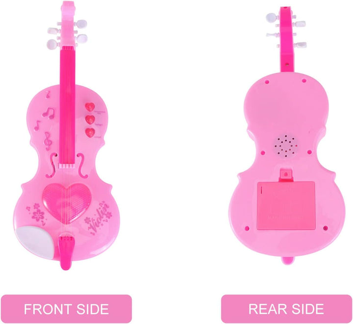 Kisangel Kunststoff Violine Spielzeug Kinder Rosa Violine Spielzeug Kinder e Kleine e Musik Musikins