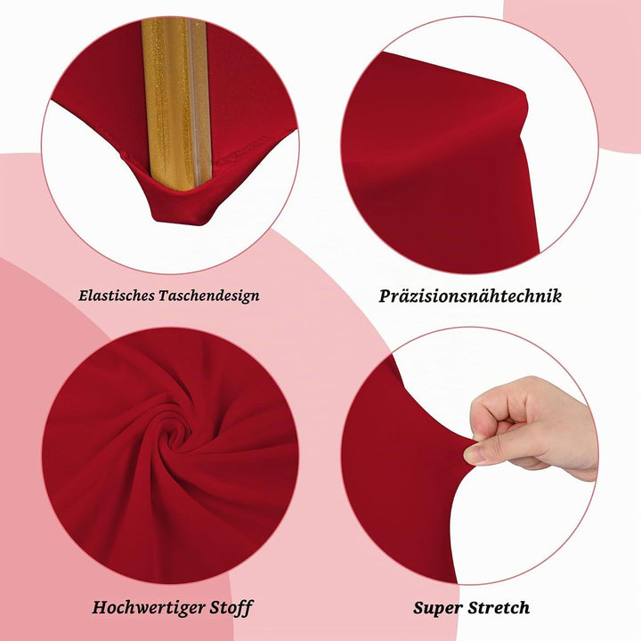 Pesonlook 20pack Burgundy Stuhl Deckungen Essstuhl Sitzplätze Abdeckungen Spandex Stuhl Cover für Wo
