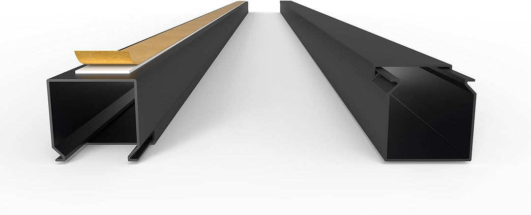 Kabelkanal Selbstklebend Pro mit Schaumklebeband, Kabelschacht 20m 25x25mm - 20x1m, Black - Schwarz
