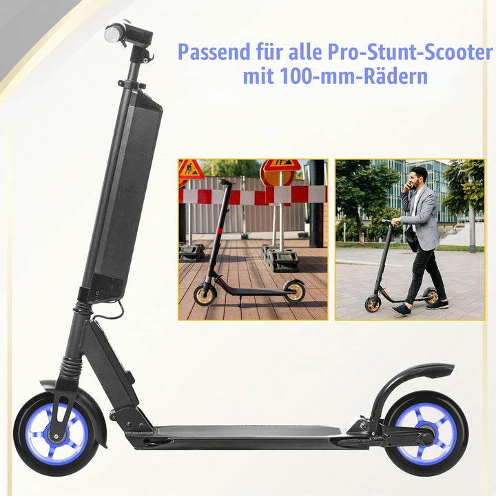 Stunt Scooter Rollen100mm, 2 Stück Stunt Scooter Räder Ersatzräder mit ABEC/ 9 Kugellager/Härtegrad