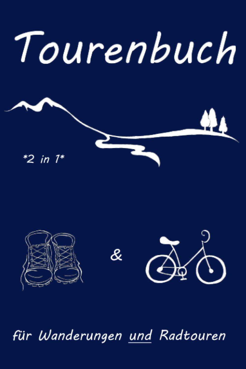 Tourenbuch *2 in 1* für Wanderungen und Radtouren, Taschenbuch