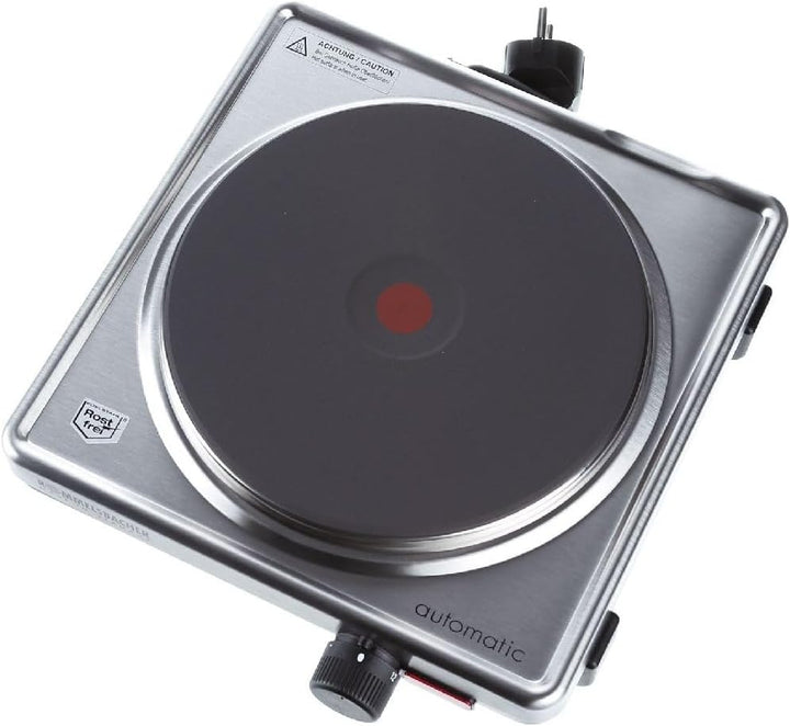ROMMELSBACHER Automatik Einzelkochplatte AK 2099/E - Gehäuse aus Edelstahl, Gussheizplatte 180 mm -