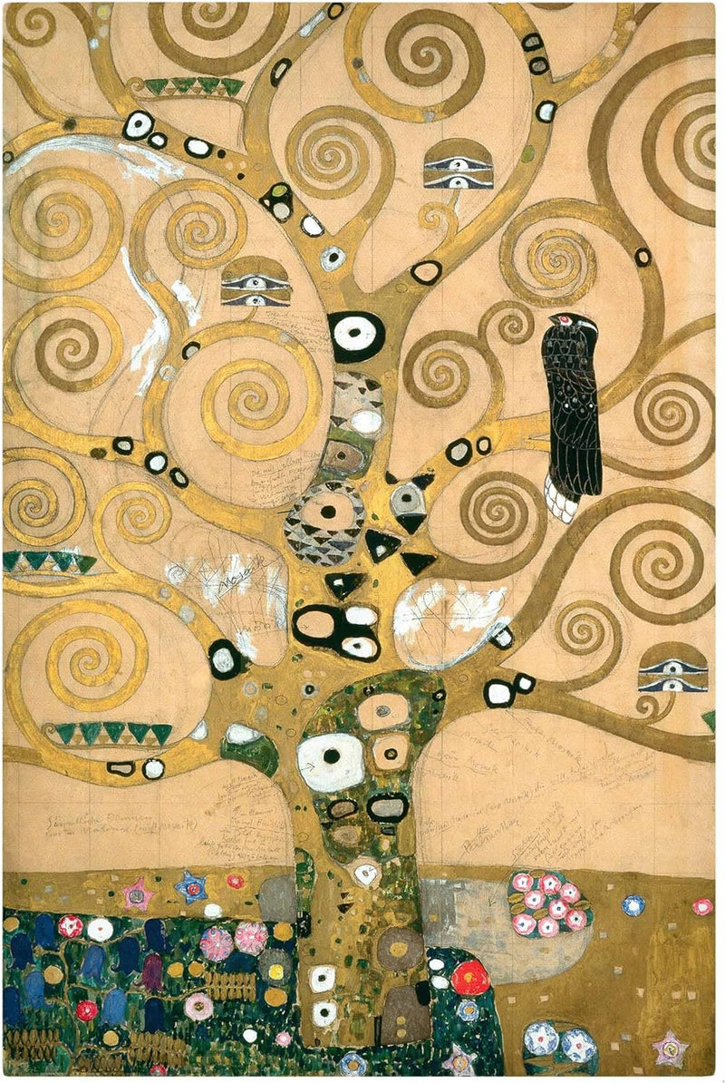 Bilderwelten Leinwandbild div. Künstler G. Klimt Der Lebensbaum 120 x 80cm 120cm x 80cm Gustav Klimt