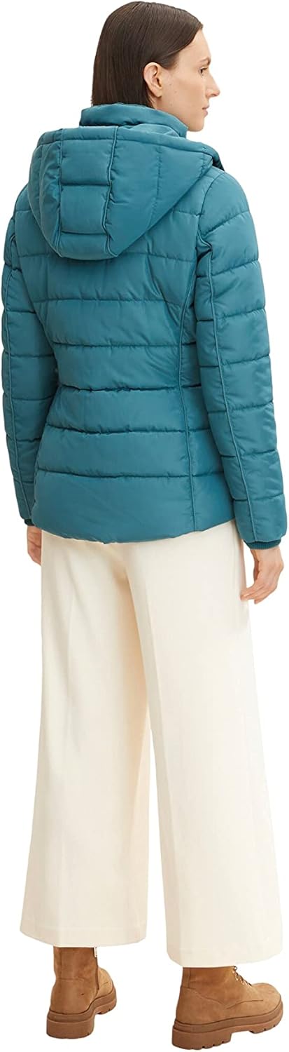 TOM TAILOR Damen 1032480 Winterjacke mit Kapuze (1er Pack) XS 13222 - Pastel Teal, XS 13222 - Pastel