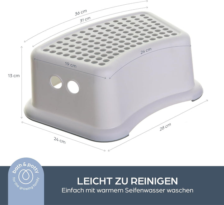Dreambaby G7001BB Toilettensitz und Tritthocker, konturiert, Grau, Set