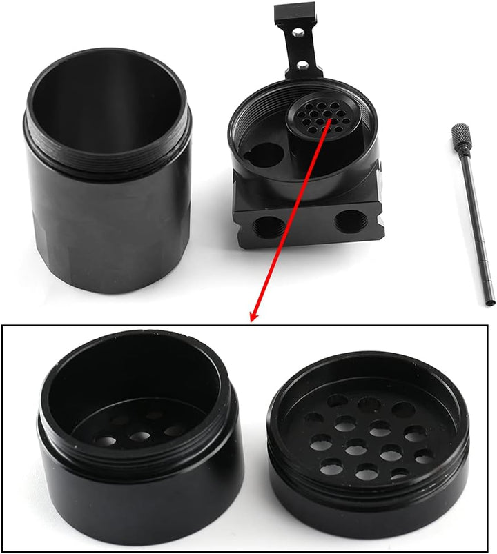 Aiuphing oil catch can, Universal Motorluft-Ölabscheiderbehälter, 300ml Aluminium Ölauffangbehälter