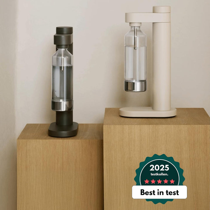 Stelton CO2 Carbonator, Brus Wassersprudler Schwarz Metallic