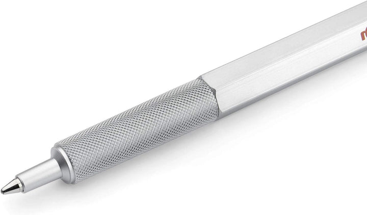 rOtring 600 Kugelschreiber | mittlere Spitze | Schwarze Tinte | silberfarbener Schaft | nachfüllbar