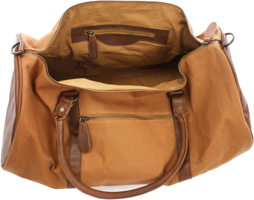 LECONI Reisetasche für Damen &amp; Herren Ledertasche Weekender gross Sporttasche Männer + Frauen Handge