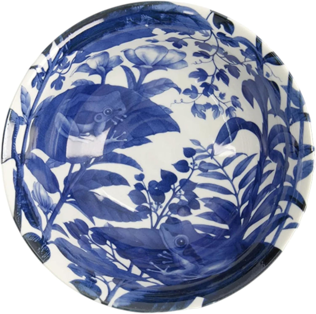 TOKYO Design Wa Kaeru Schalen 2er Set | Japanisches Porzellan | Suppenschalen mit Frosch-Motiv | Ø 2