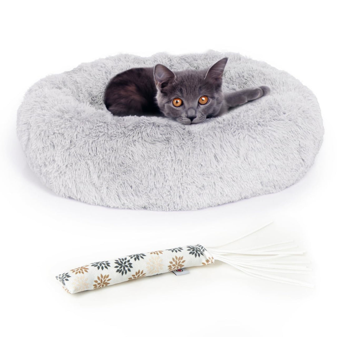 LITTLE LORD | Premium Bundle-Set Katzenbett flauschig, Katzenkörbchen flauschig inkl. der hochwertig