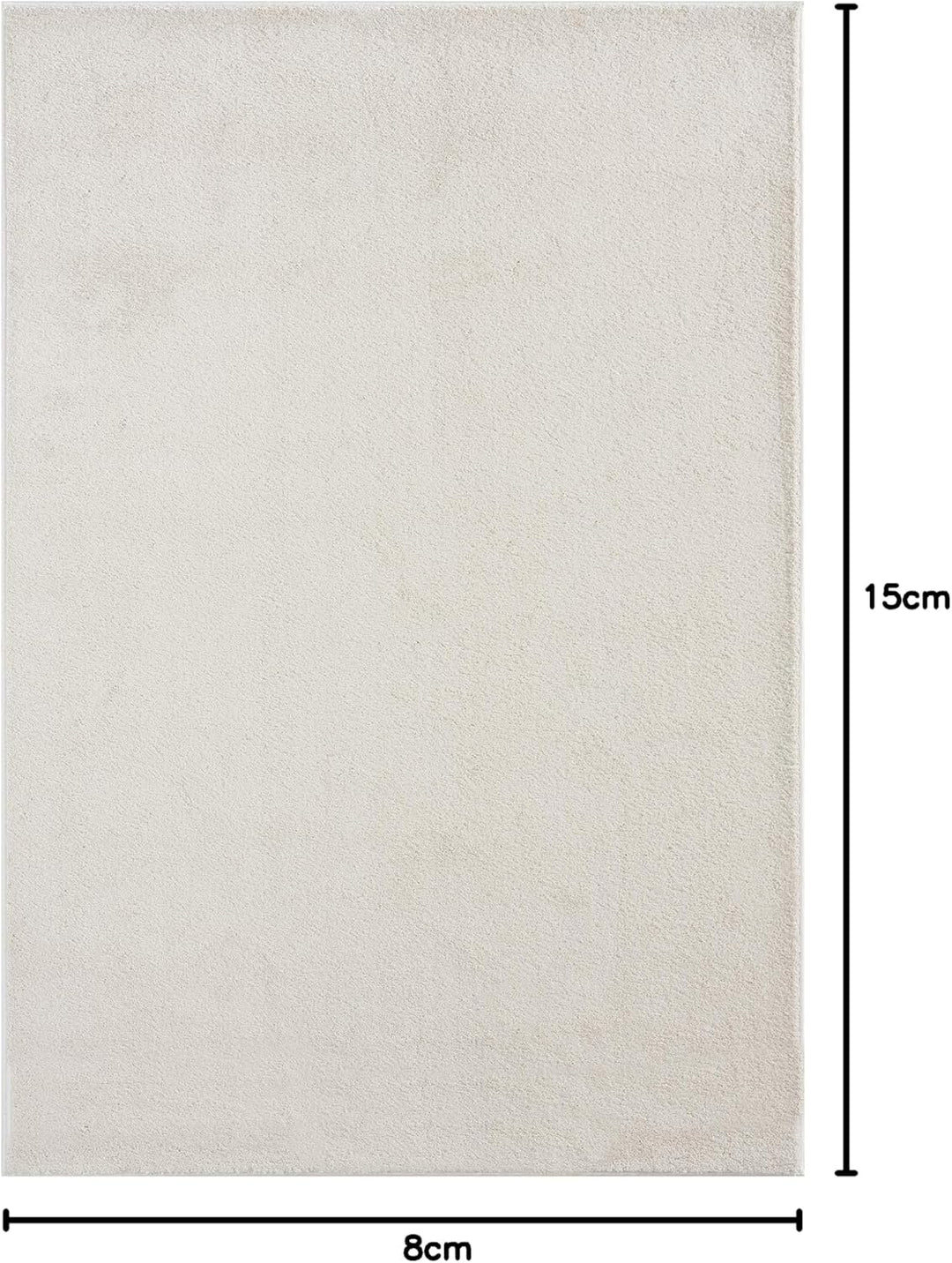 Mia´s Teppiche Emma Wohnzimmer Teppich, Kurzflor, 80x150 cm, Creme 80 x 150 cm Creme, 80 x 150 cm Cr