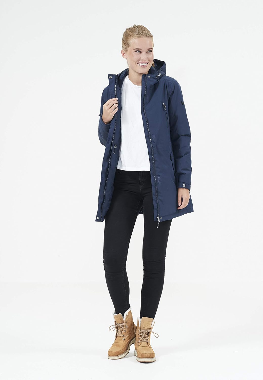 WHISTLER Damen Parka Basta W Long W-PRO 10000 40 2048 Navy Blazer, 40 2048 Navy Blazer