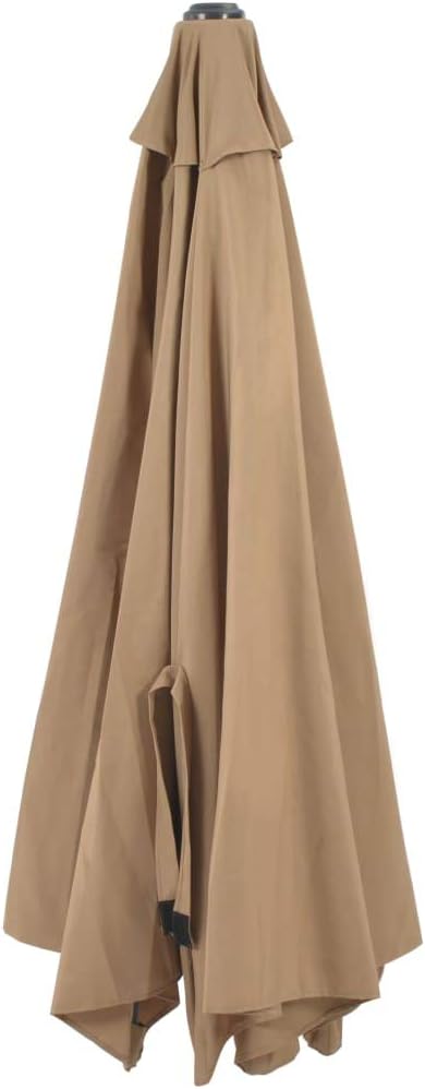 Festnight Wand-Sonnenschirm ? 300 cm Wandmontage | Ampelschirm mit Metallmast | Gartenschirm Terrass