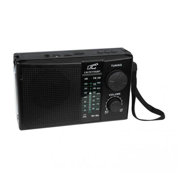 LTC LXLTC115UBT NER Tragbares Radio mit Solarpanel,Teleskopantenne und Bluetooth-Konnektivität, FM/A