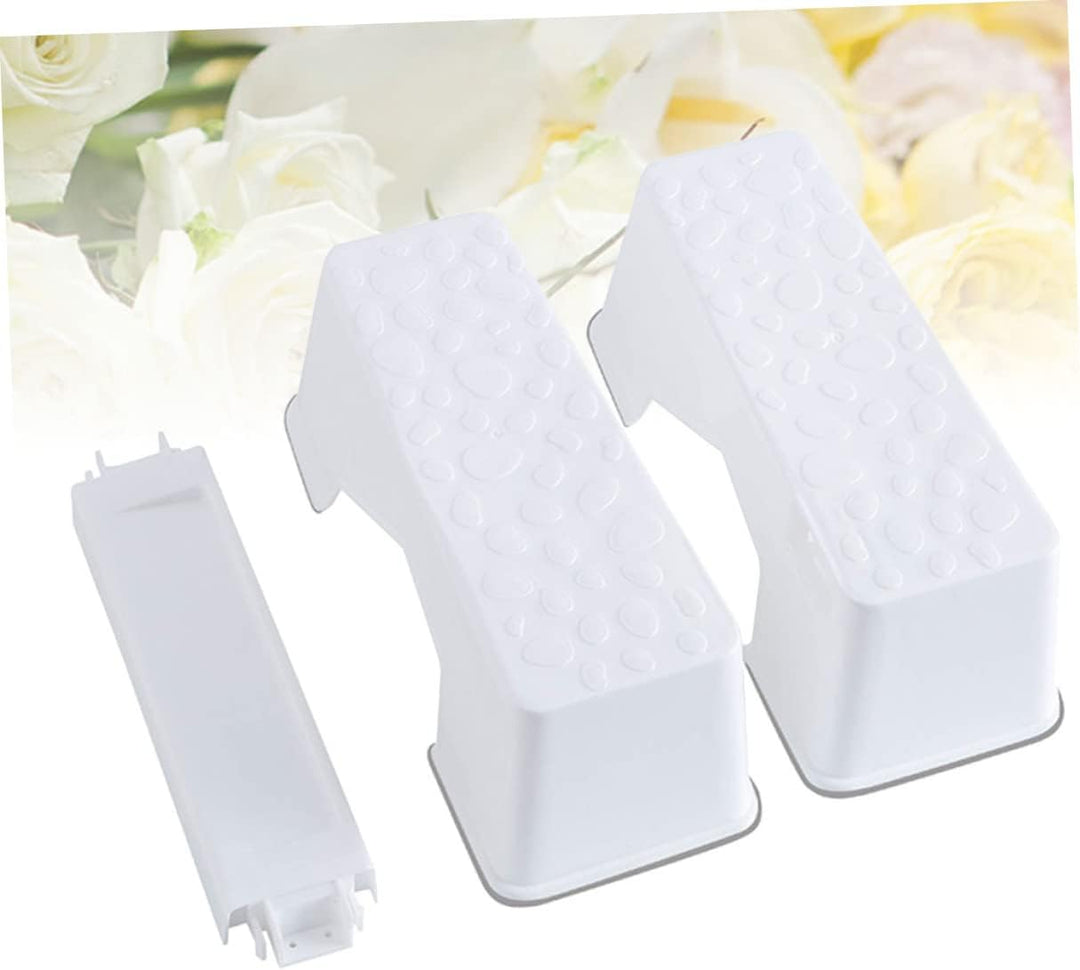 BESTonZON 1 X Toilettenhocker Fusshocker Fusshocker Tritthocker Für Kinder Toiletten Hockhocker Weis