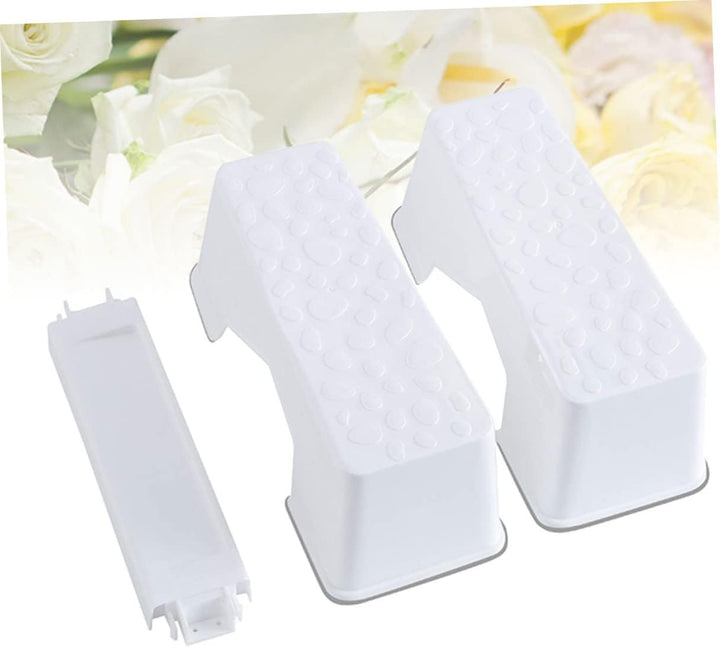 BESTonZON 1 X Toilettenhocker Fusshocker Fusshocker Tritthocker Für Kinder Toiletten Hockhocker Weis