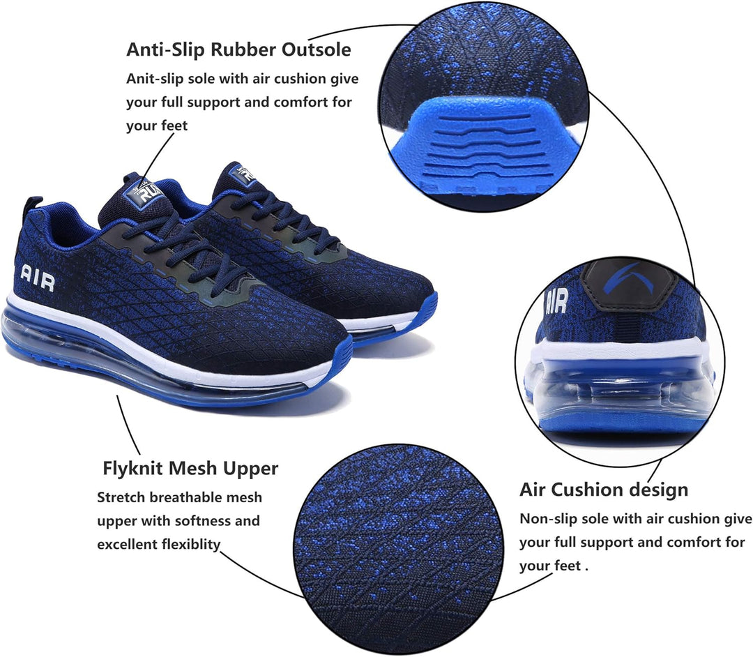 Azooken Laufschuhe Herren Damen Sportschuhe Joggingschuhe Tennisschuhe Strassenlaufschuhe Freizeit S