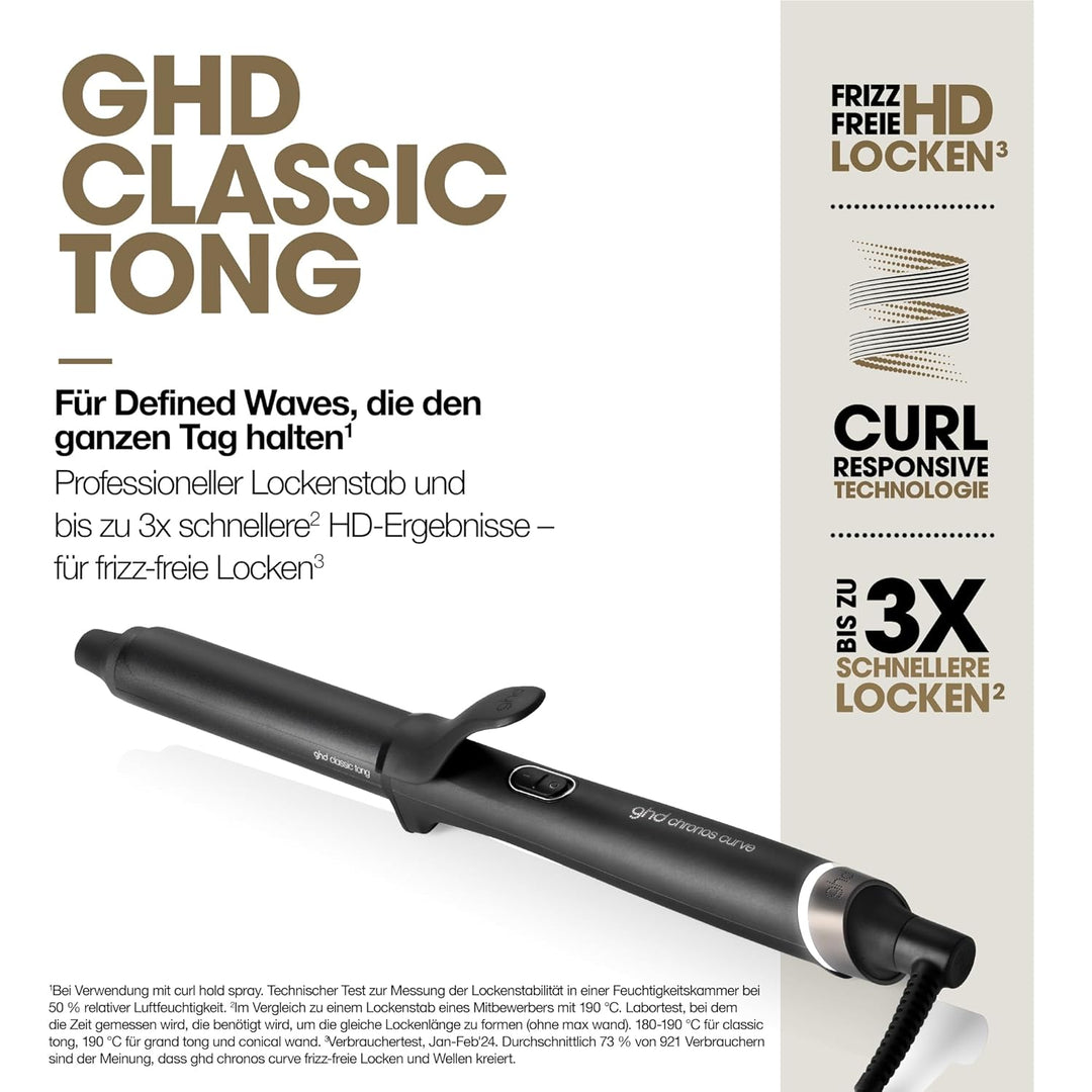 ghd chronos curve classic tong professioneller Lockenstab: Fortschrittlichster smarter Lockenstab, 2
