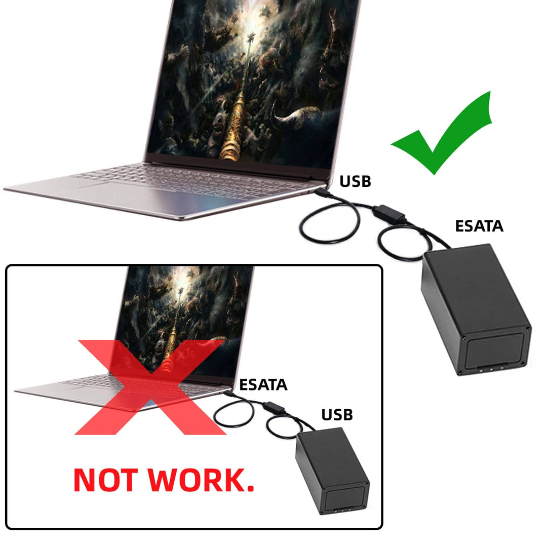 CY Kabel für USB 3.0 zu Power Over eSATA DC5V USB 2.0 auf HDD SSD ODD Disk eSATAp Konverter USB-A 10