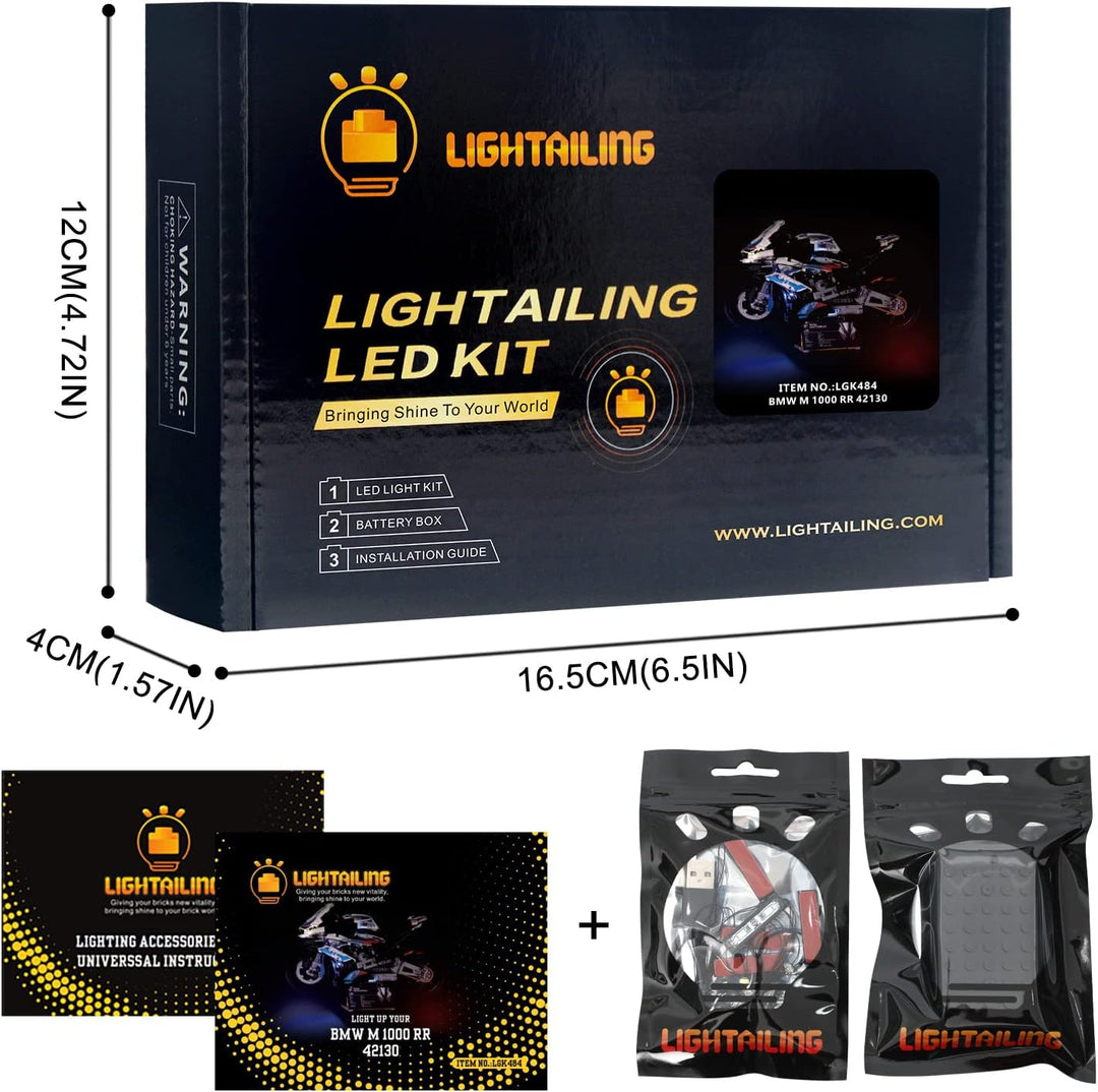 LIGHTAILING Licht-Set Für Lego 42130 Technic BMW M 1000 RR Bausteinen Modell - Modell Set Nicht Enth