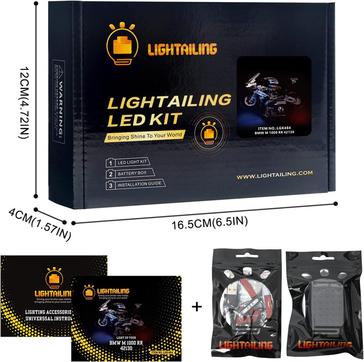 LIGHTAILING Licht-Set Für Lego 42130 Technic BMW M 1000 RR Bausteinen Modell - Modell Set Nicht Enth