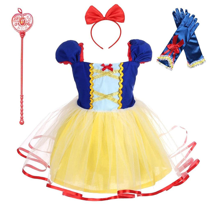 Lito Angels Mädchen Prinzessin Schneewittchen Cinderella Meerjungfrau Rapunzel Kleid Kostüm Weihnach