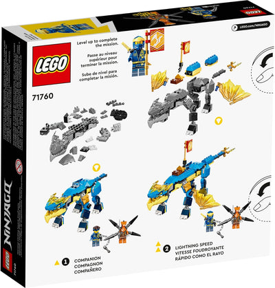 Lego Set - Ninjago Jays Donnerdrache EVO 71760 + Zanes Power-Up-Mech EVO 71761, für Kinder ab 6 Jahr