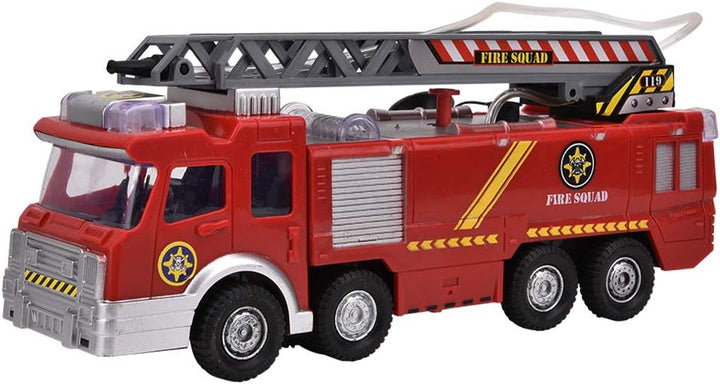 Tnfeeon Rettungs Feuerwehrauto Modellfahrzeuge, Notfall Unfallbehandlungs Fahrzeug Musik Wasserstrah