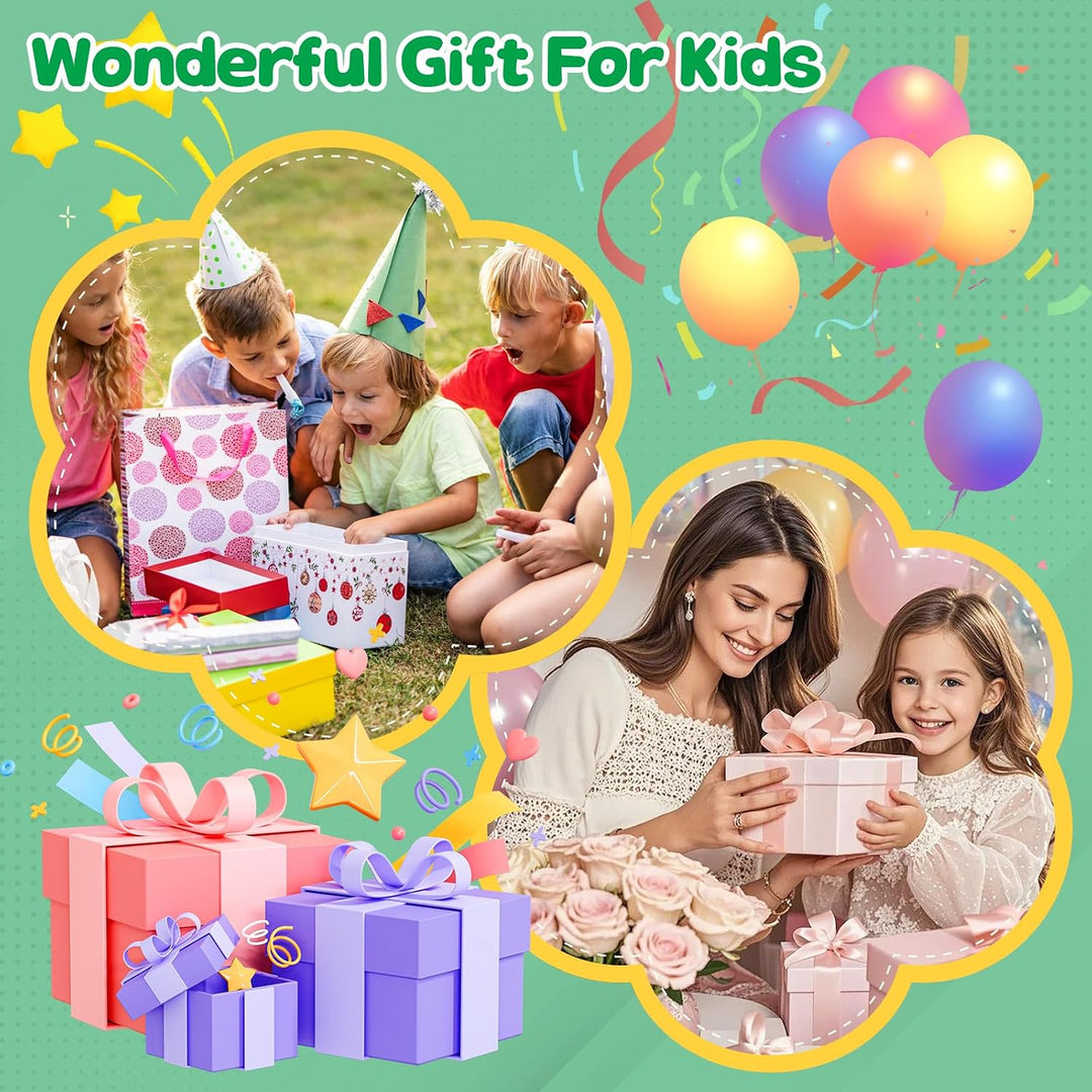 Sofortbildkamera Kinder mit 5 Rollen Druckpapier und 32GB-Karte | Dinosaurier Kinderkamera, 2,4 Zoll