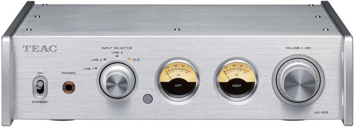 Teac AX-505-S Stereo Vollverstärker (115 Watt je Kanal, Stromsparfunktion, Kopfhörerverstärkerschalt