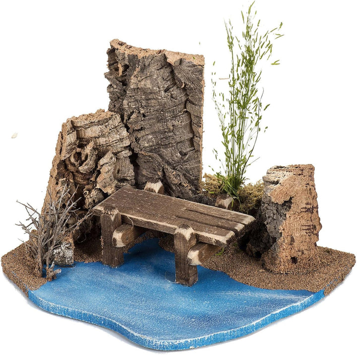 Holyart See Krippe Fontanini für Dorf 12 cm