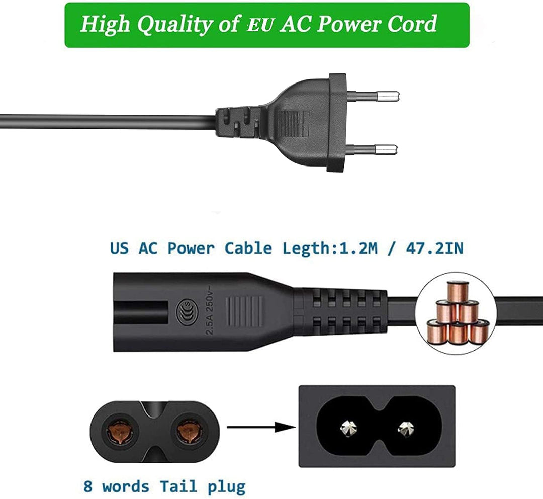 TKDY 12V 5A AC DC Adapter 60W Netzteil mit 5,5 x 2,1 mm und 11 PCS DC Anschluss, für LED Strip Light