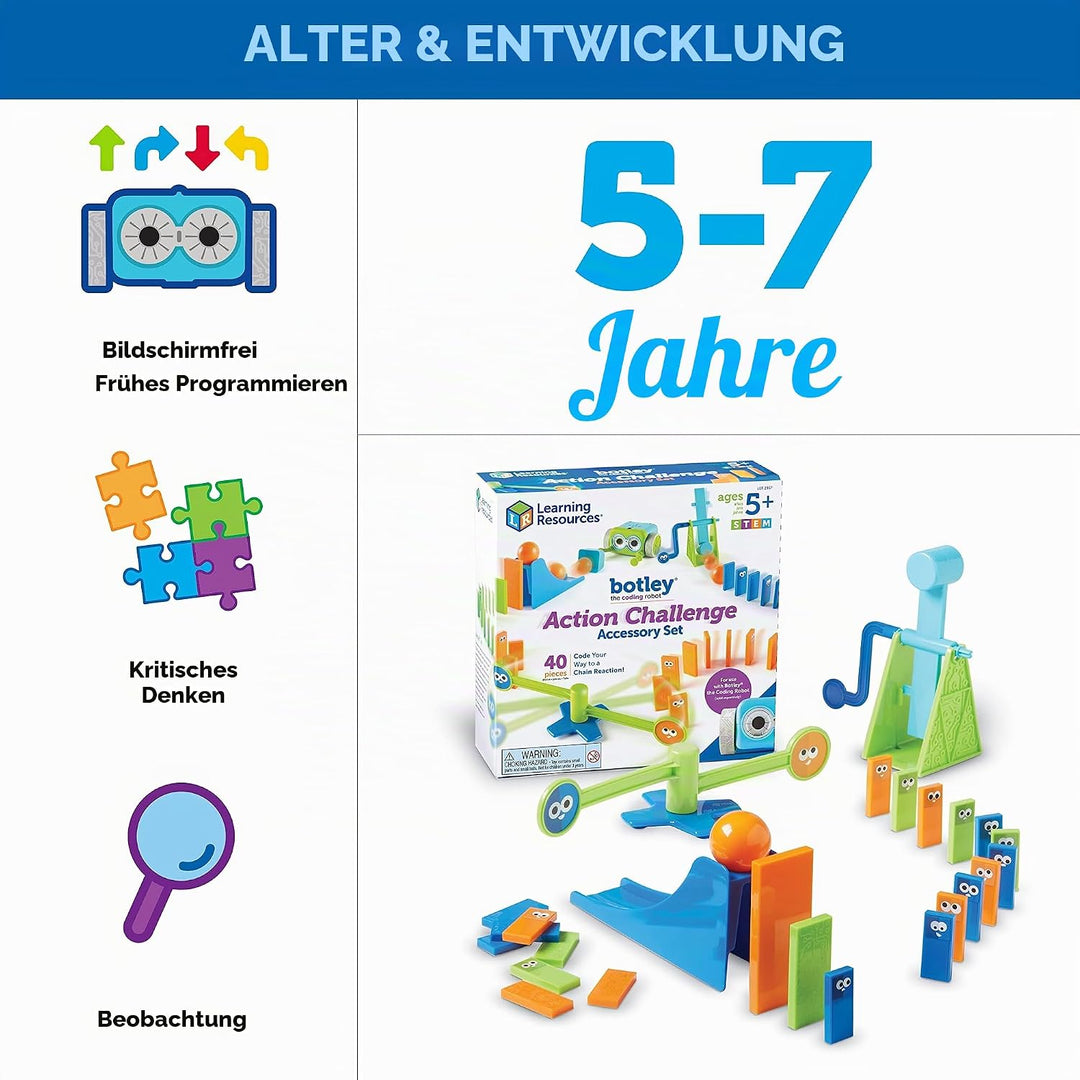 Learning Resources Botley Aktion-Ergänzungsset, Ab 5 Jahren, Zubehör für programmierbare Roboter, Fö