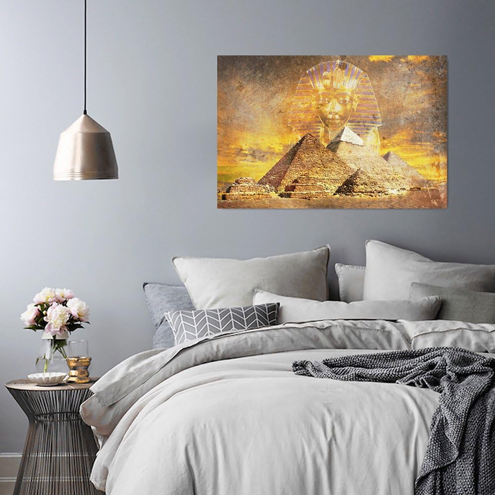 Feeby. Wandbilder - 1 Teilig- 50x70 cm - Bilder Kunstdrucke Deko Panel, ÄGYPTEN, PYRAMIDEN, MODERN,