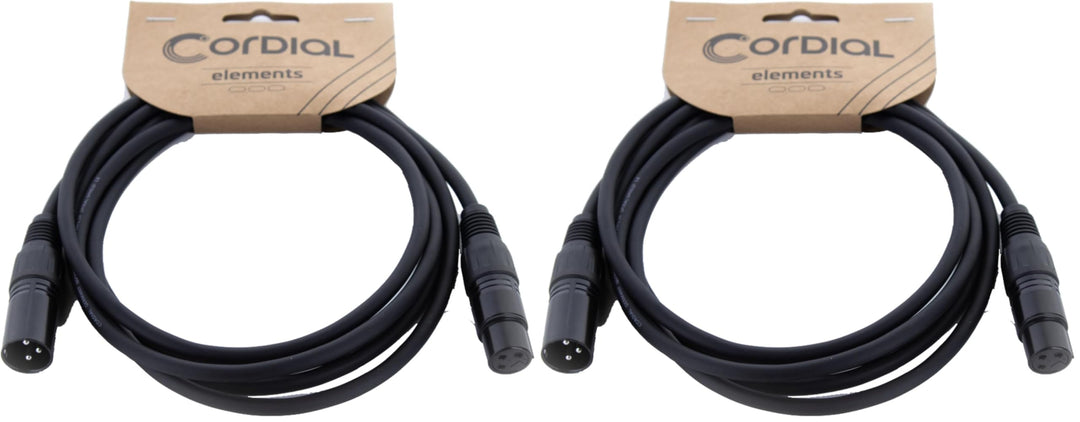 CORDIAL Kabel ECL EM5FM Kabel MICROPHONE Elements symmetrisch XLR (Packung mit 2) 5 M (Packung mit 2