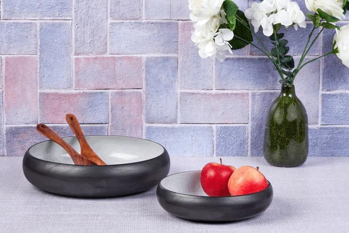 Bjorn Obstschale GOURMET Ø22 & Ø30 cm – Design Servierschale aus Keramik, modernes Geschirr Set für