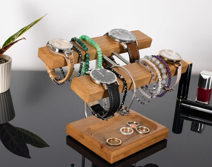 Armbandhalter Uhrenhalter Uhrhalter Kirschbaum geölt. Made in