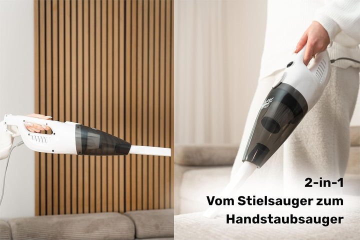 S12 Staubsauger – 16 kPa Saugkraft, 1,5 kg Leichtgewicht, 1,2L Staubbehälter, 650W Motor, 5m Kabel –