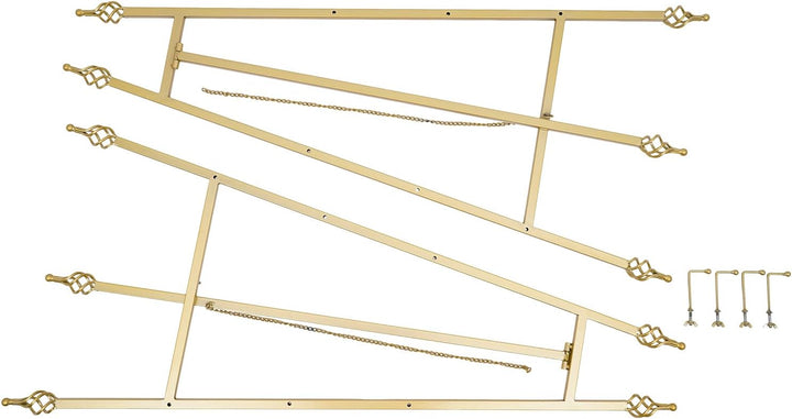 2 Stück Portable Staffelei Ständer, Bodenverstellbares Metall Gold Staffelei Stand, Verstellbares St