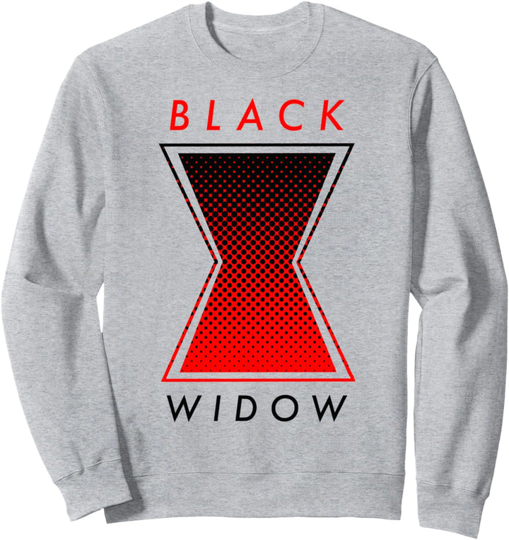 Marvel Black Widow Halftone Logo Sweatshirt