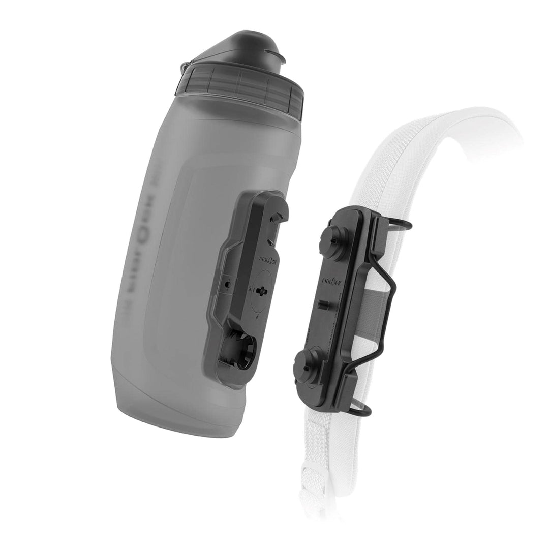Fidlock Twist bottle 590 + Twist tex base multi, 590 ml, transparent schwarz