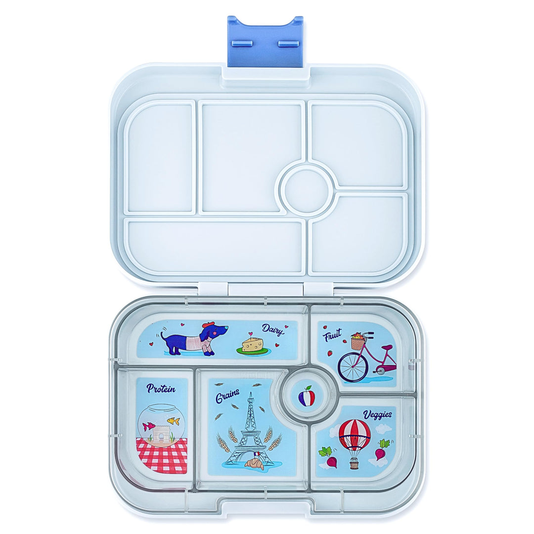 yumbox Original auslaufsichere Bento-Lunchbox für Kinder (Hazy Gray (Paris-Tablett) Hazy Grey (Paris