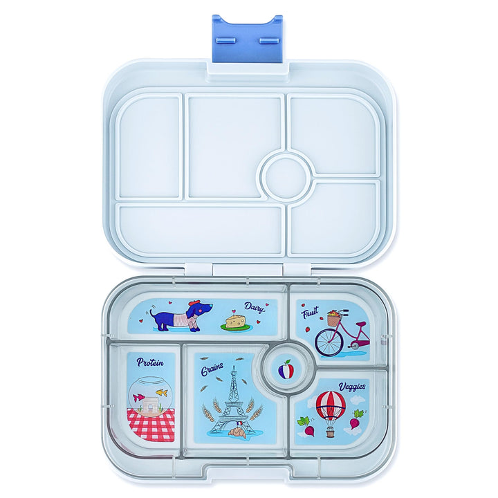 yumbox Original auslaufsichere Bento-Lunchbox für Kinder (Hazy Gray (Paris-Tablett) Hazy Grey (Paris