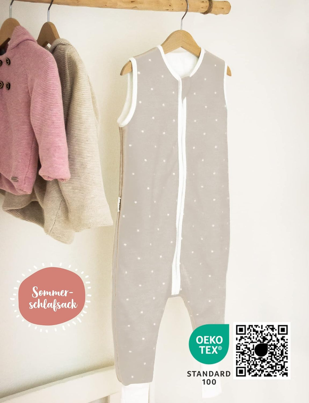 Ehrenkind® Baby Sommerschlafsack mit Beinen | Bio-Baumwolle | Sommer Schlafsack verschiedene Grössen